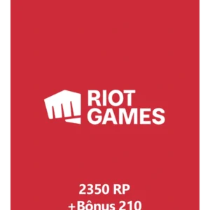 Riot Games Points 2350 RP + Bônus 210 – Gift Card Código Digital
