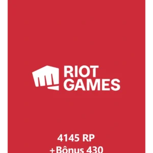 Riot Games Points 4145 RP + Bônus 430 – Gift Card Código Digital