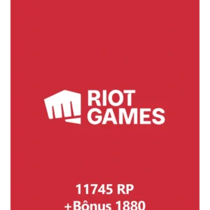 Riot Games Points 11745 RP + Bônus 1880 – Gift Card Código Digital