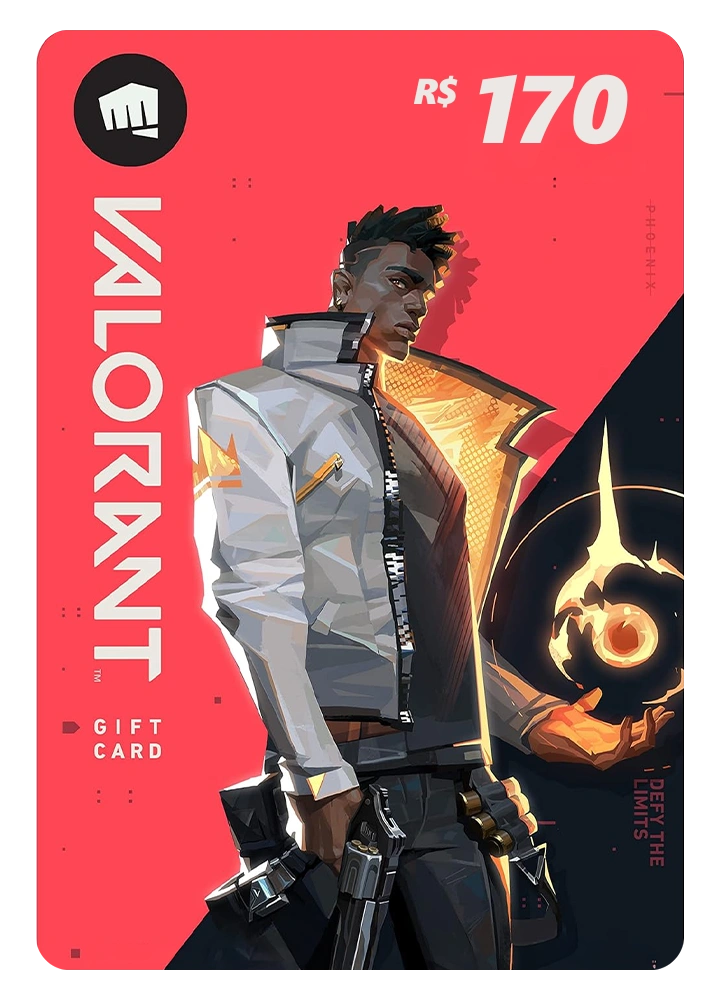 Valorant Gift Card R$170 – Código Digital Riot Games
