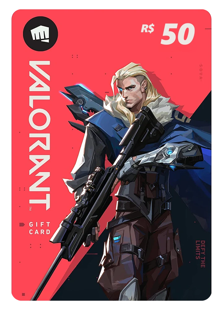 Valorant Gift Card R$50 – Código Digital Riot Games