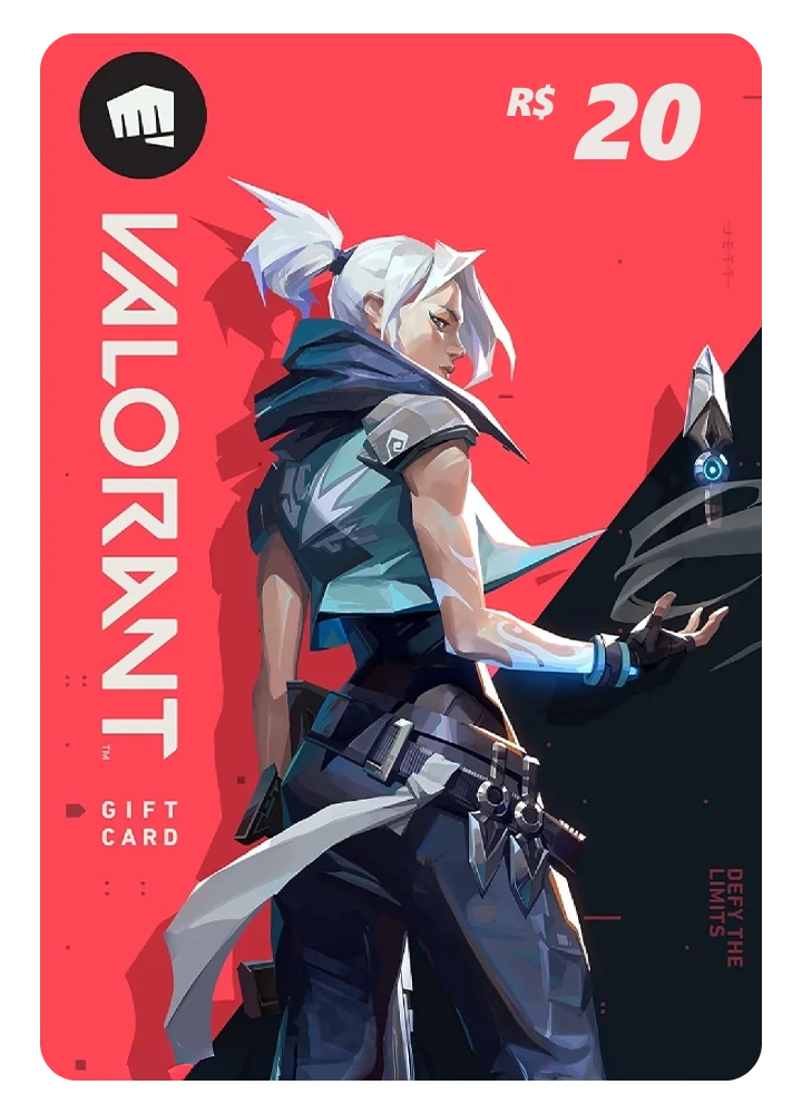 Valorant Gift Card R$20 – Código Digital Riot Games