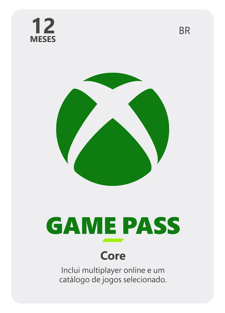 Xbox Game Pass Core - 12 Meses