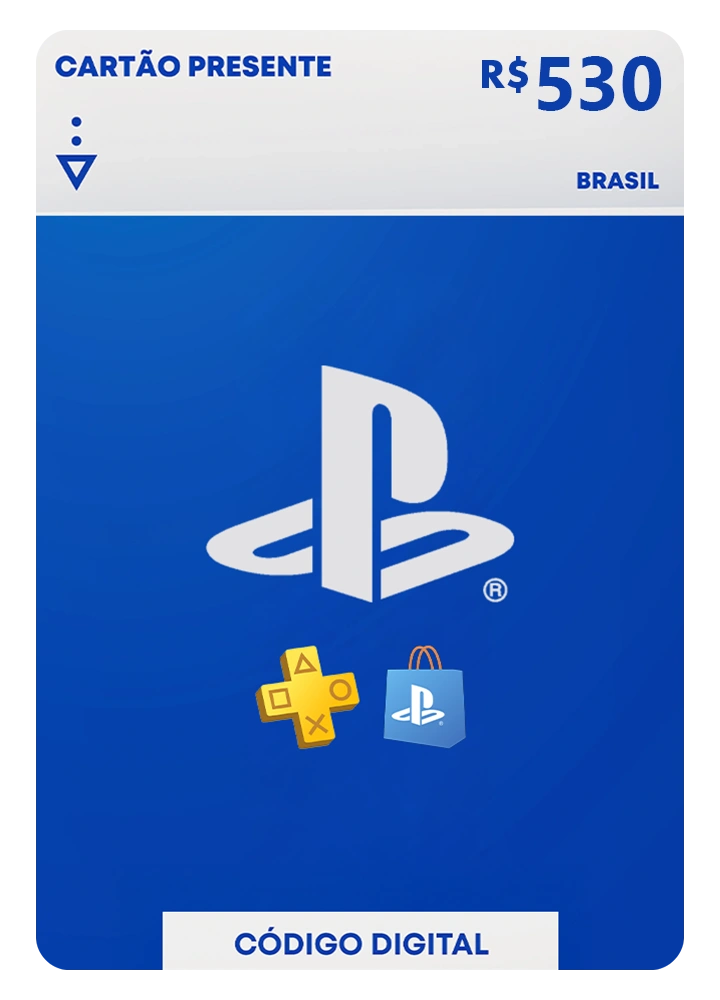 Cartão Presente Playstation | PSN Store - Código Digital R$530