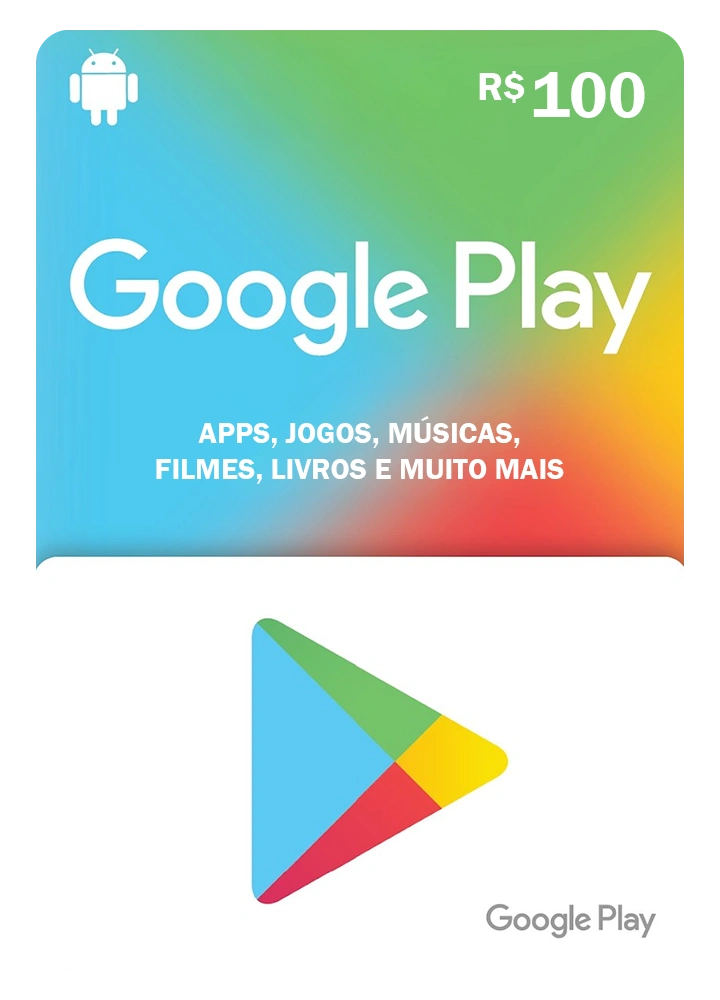 Google Play Gift Card R$100 – Código Digital Brasil