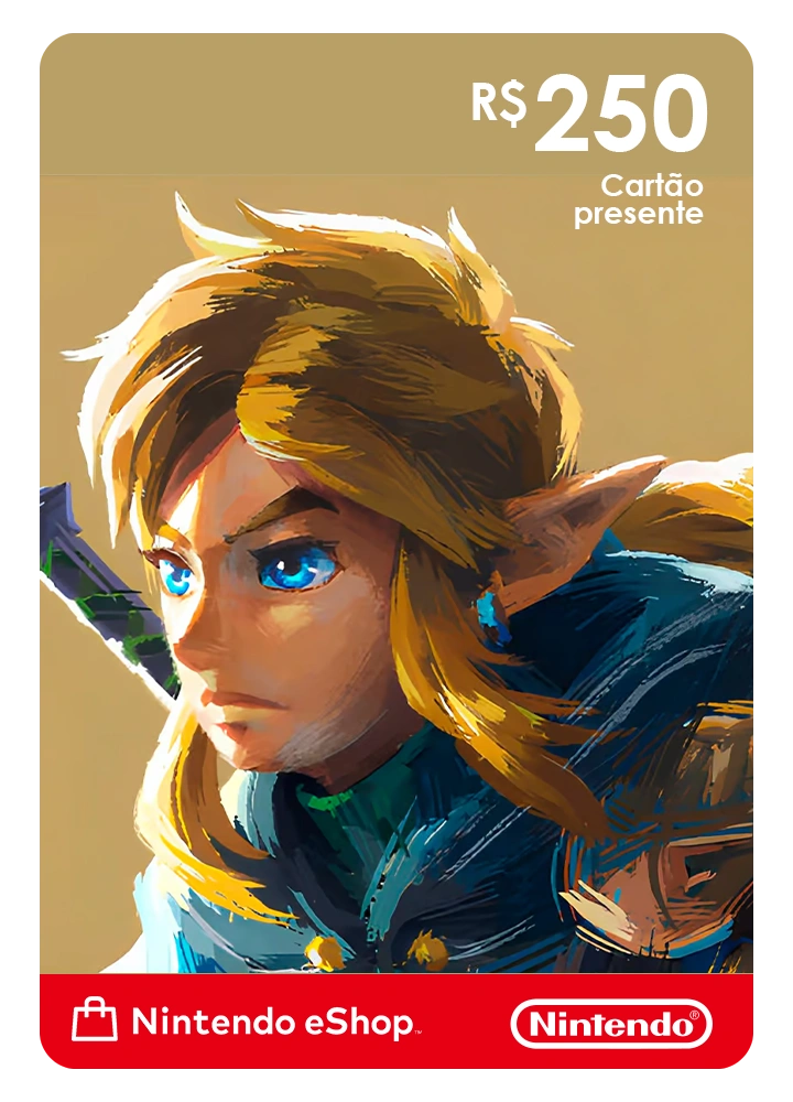 Nintendo eShop Gift Card R$250 – Código Digital Brasil