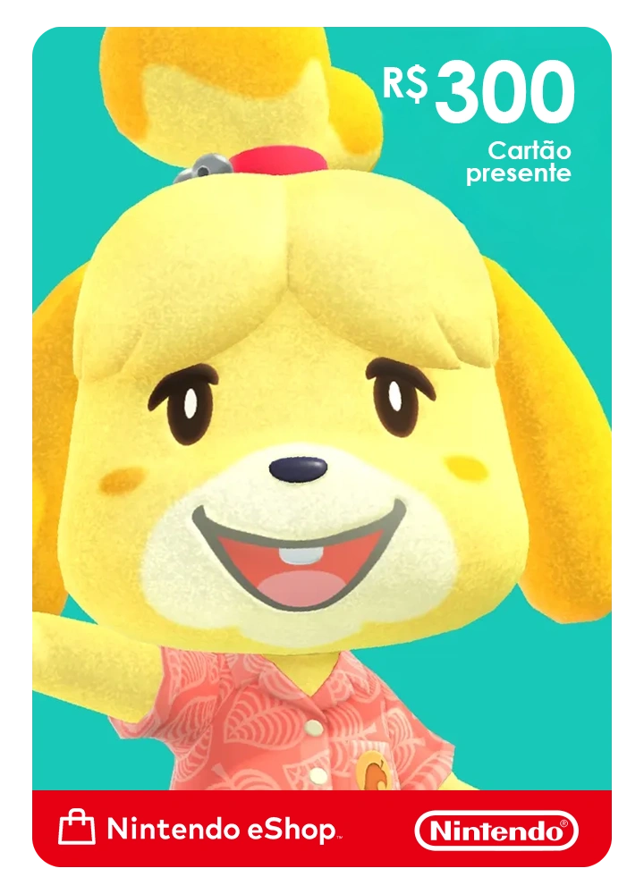 Nintendo eShop Gift Card R$300 – Código Digital Brasil