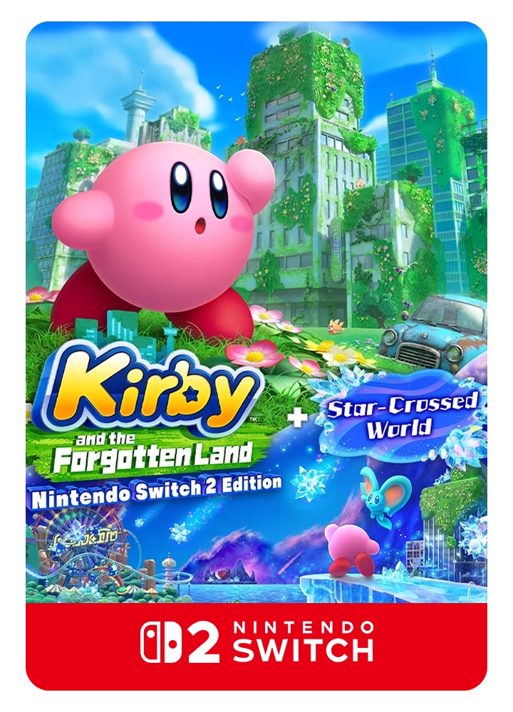 Kirby and the Forgotten Land + Star Crossed World | Pacote de Melhoria - Nintendo Switch 2