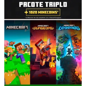 Minecraft Pacote Triplo | Xbox