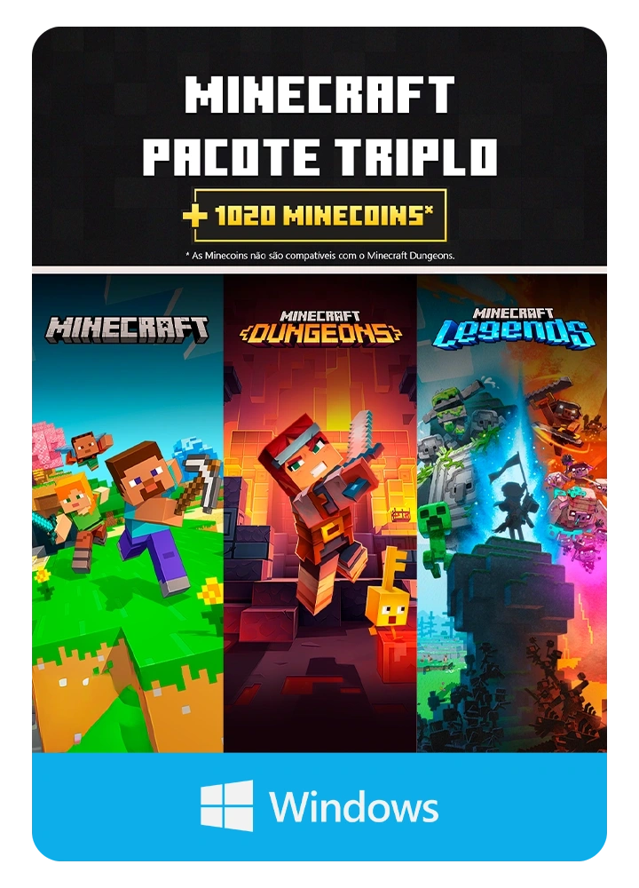 Minecraft Pacote Triplo | Windows