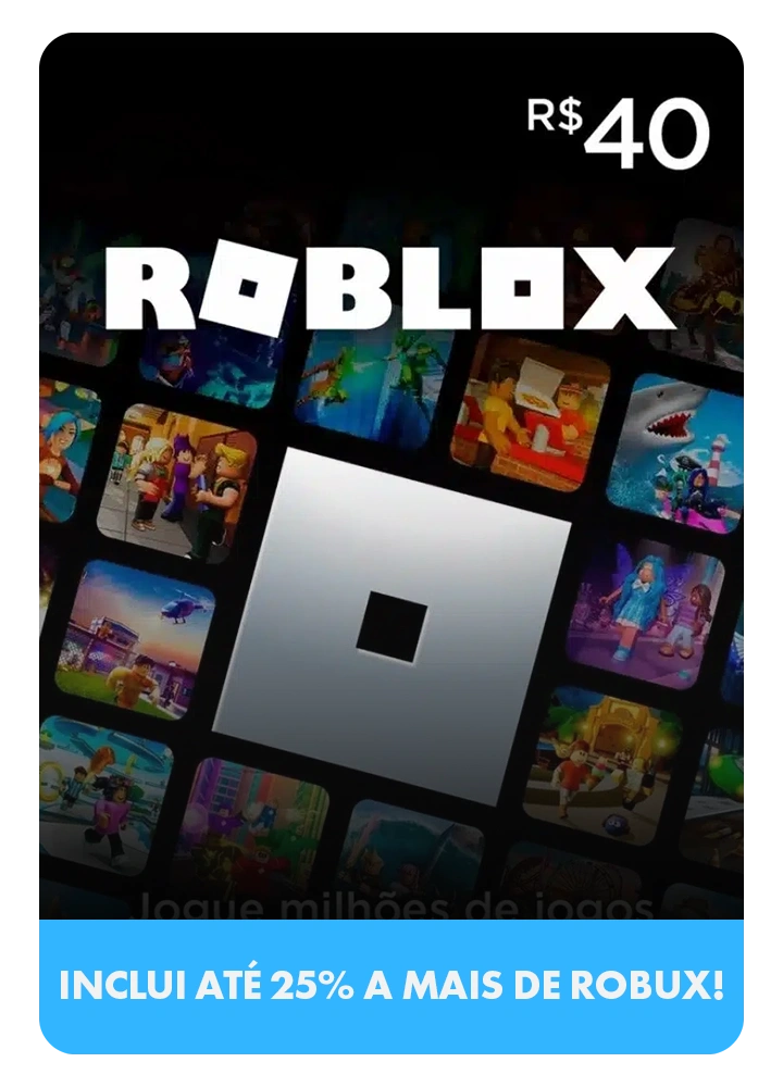 Roblox Gift Card - R$ 40,00