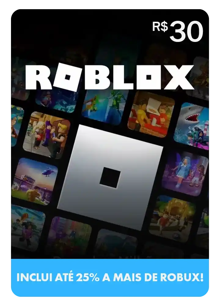 Gift Card Roblox - R$30,00