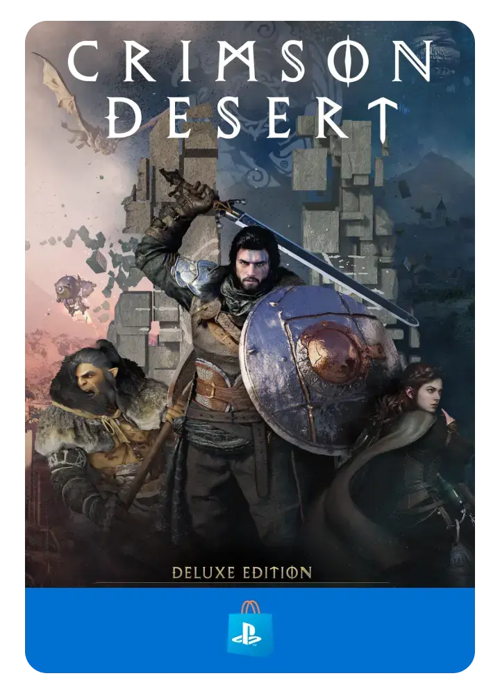 Crimson Desert Deluxe Edition PSN Gift Card arte oficial do jogo