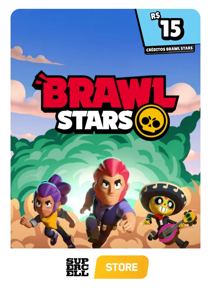 Gift Card Supercell Brawl Stars R$15