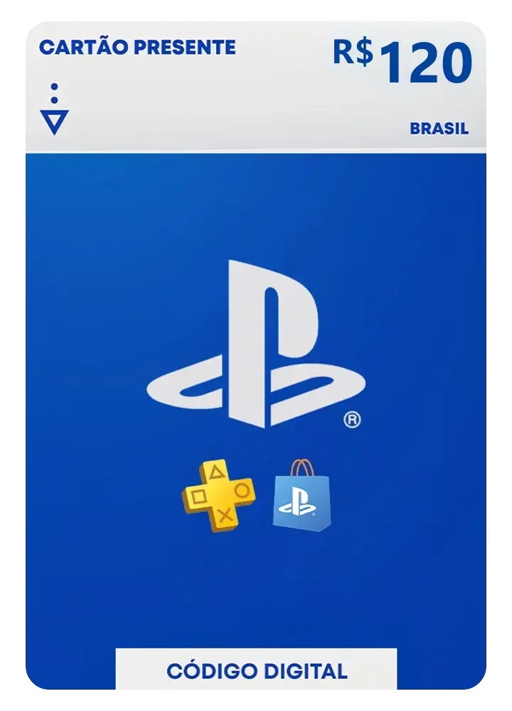 Gift Card PlayStation Store 120 Reais